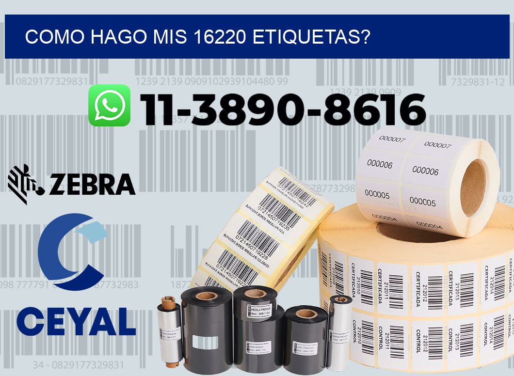 como hago mis 16220 etiquetas?