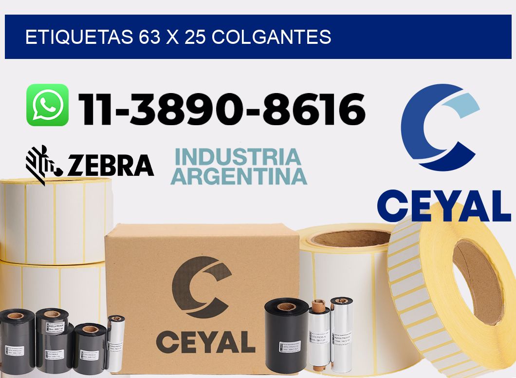 etiquetas 63 x 25 colgantes