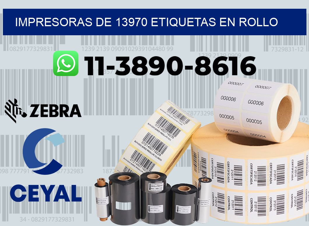 impresoras de 13970 etiquetas en rollo