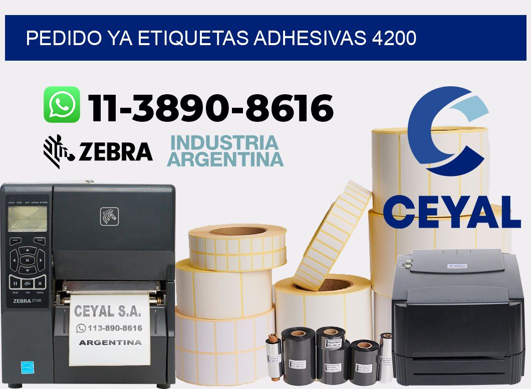 pedido ya etiquetas adhesivas 4200
