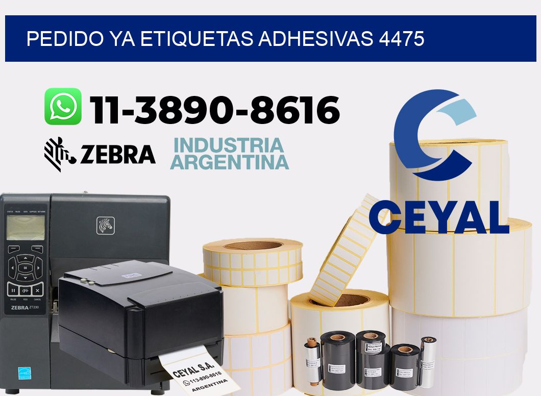 pedido ya etiquetas adhesivas 4475