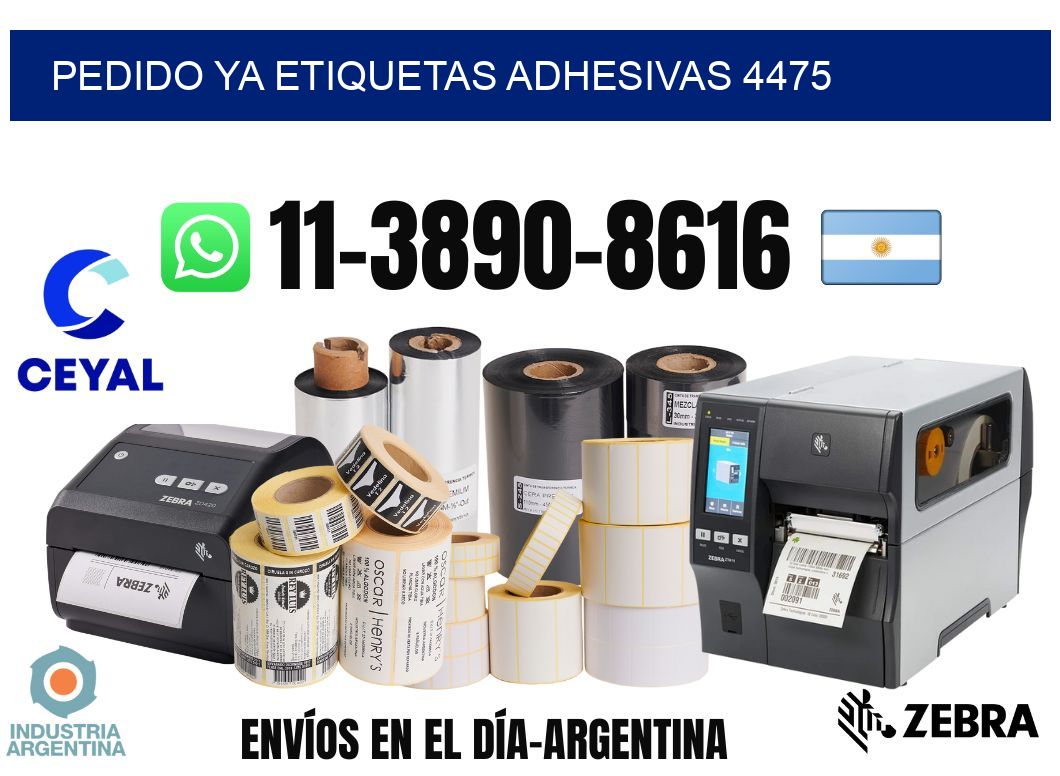 pedido ya etiquetas adhesivas 4475