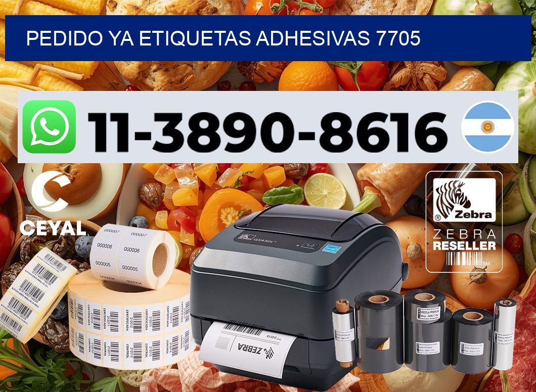 pedido ya etiquetas adhesivas 7705