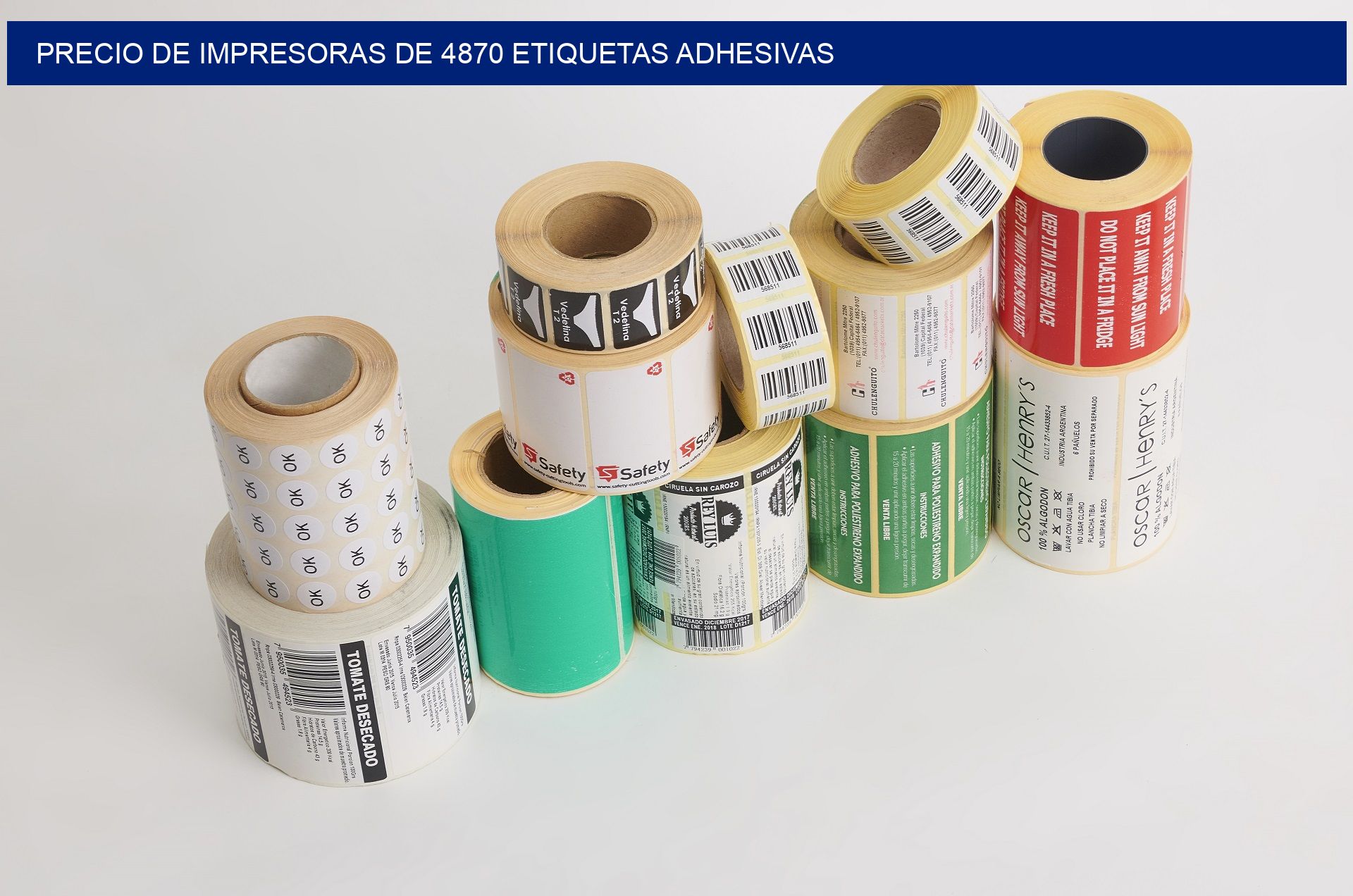 precio de impresoras de 4870 etiquetas adhesivas