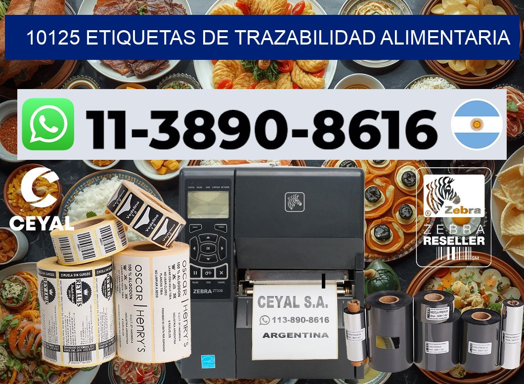 10125 Etiquetas de trazabilidad alimentaria