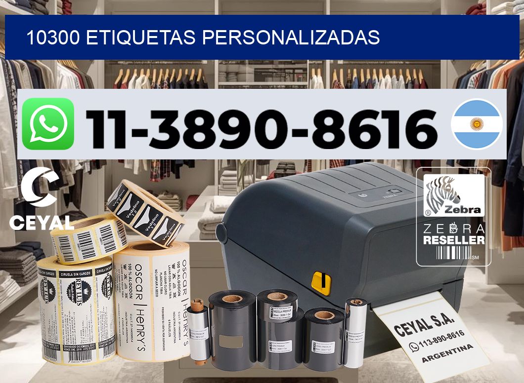 10300 etiquetas personalizadas