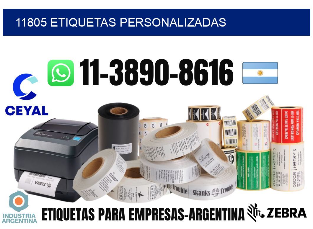 11805 etiquetas personalizadas