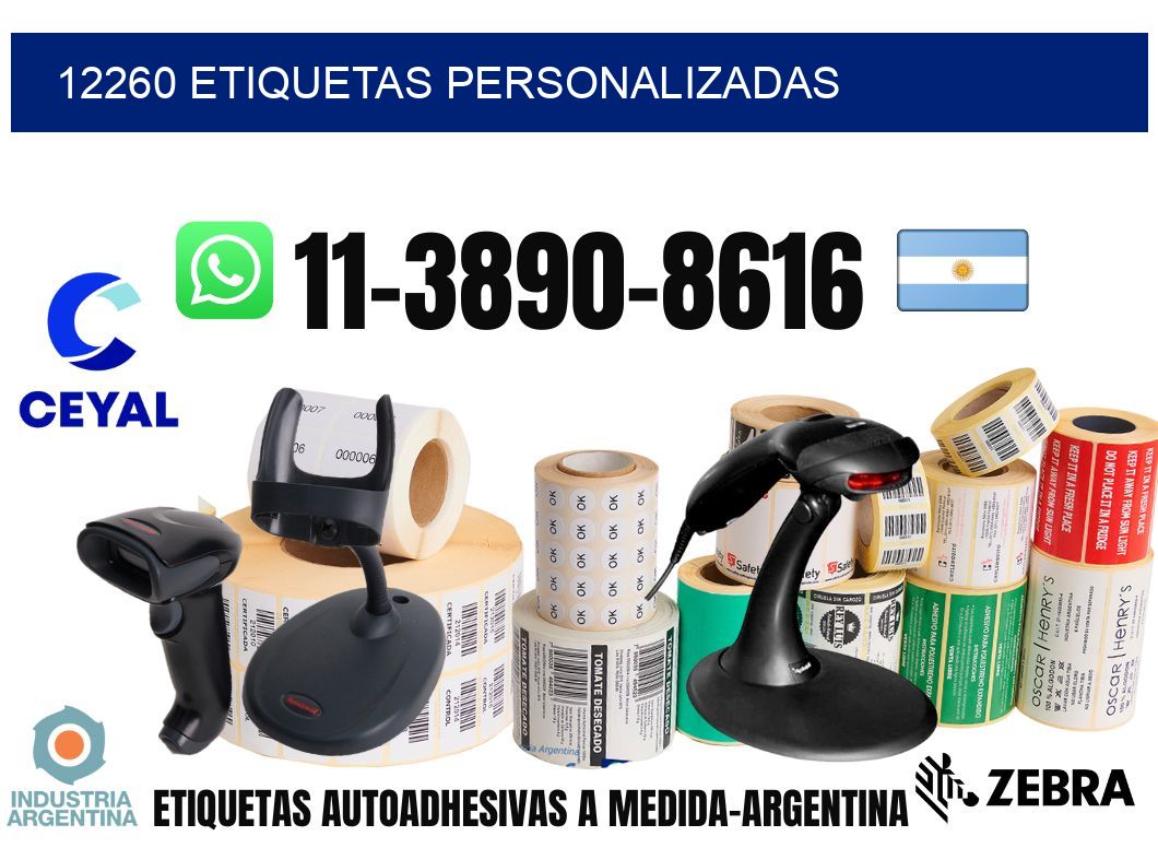 12260 etiquetas personalizadas