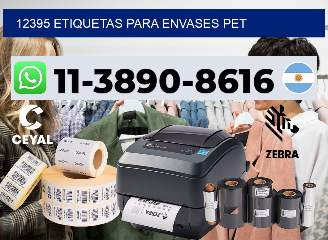 12395 Etiquetas para envases PET