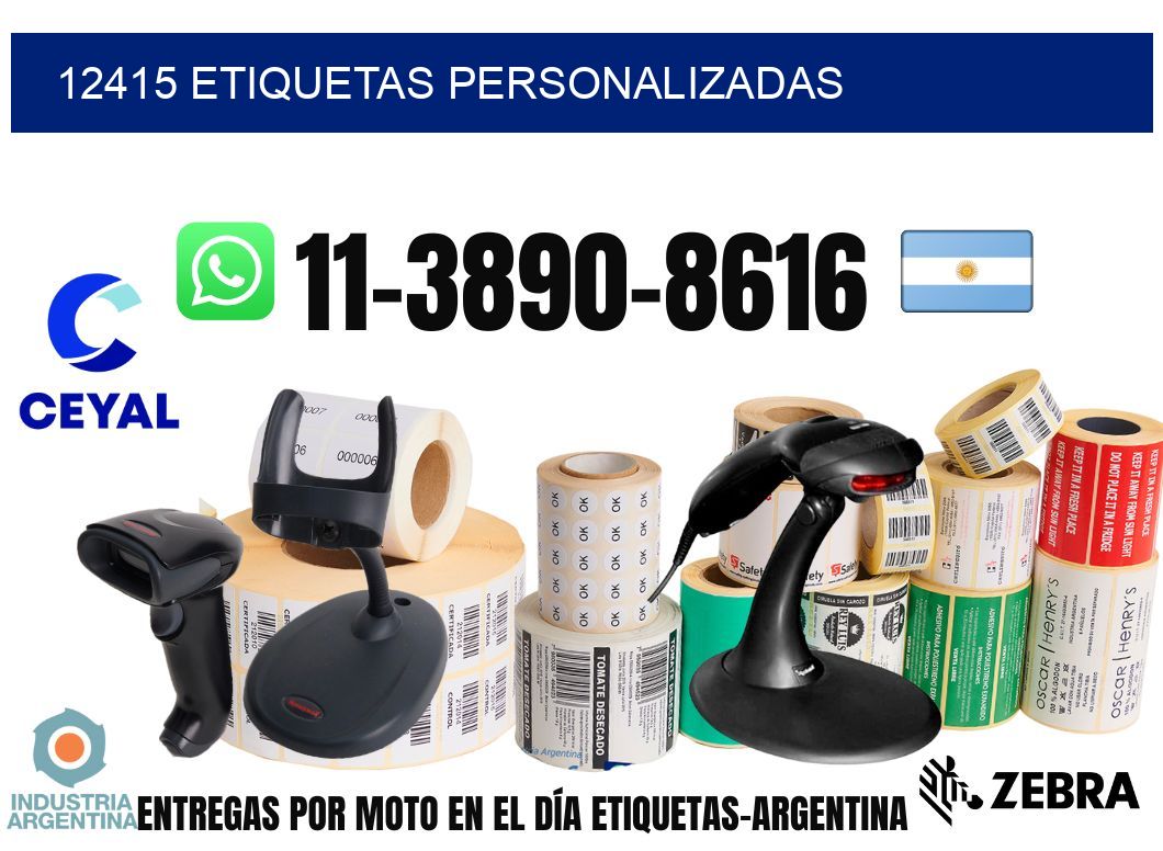 12415 etiquetas personalizadas