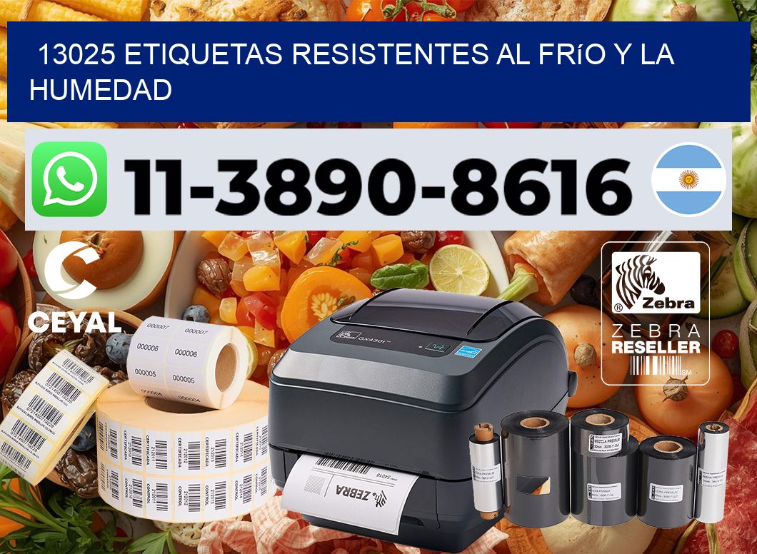 13025 Etiquetas resistentes al frío y la humedad