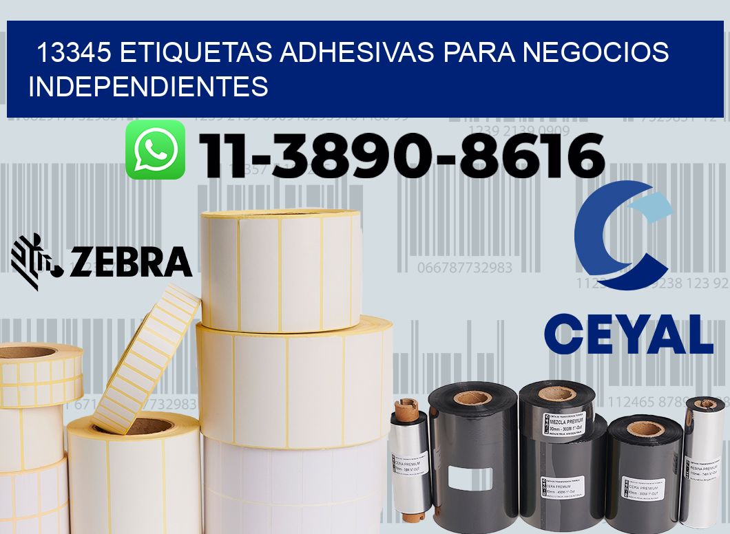 13345 Etiquetas adhesivas para negocios independientes