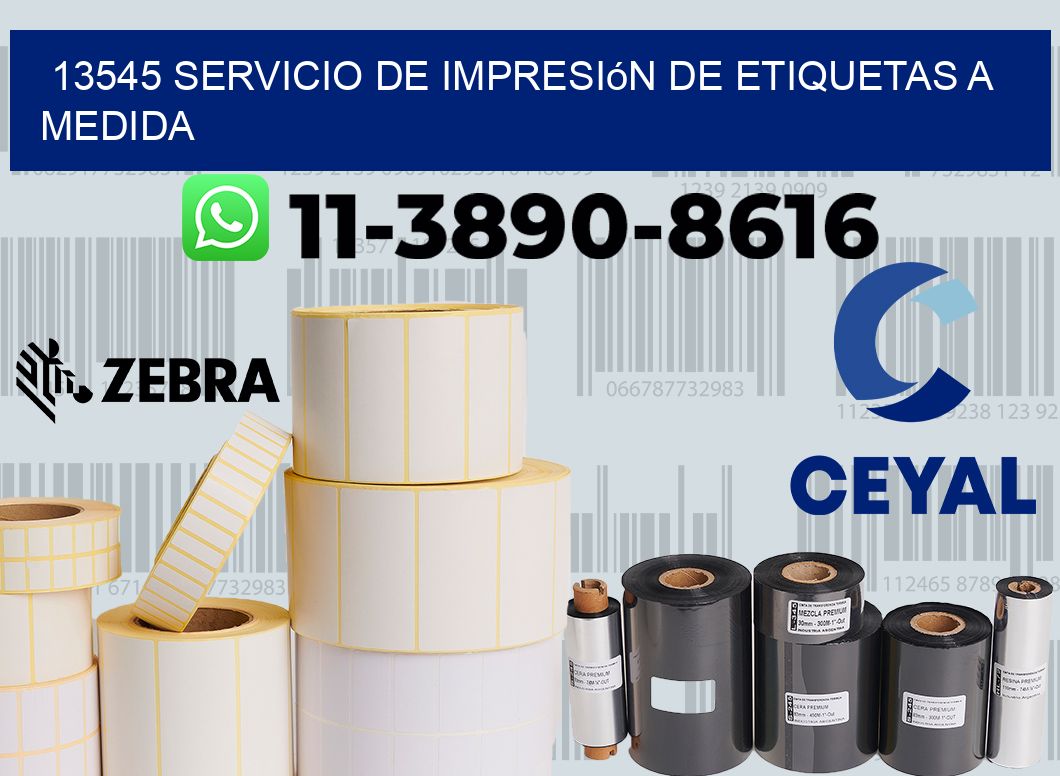13545 Servicio de impresión de etiquetas a medida