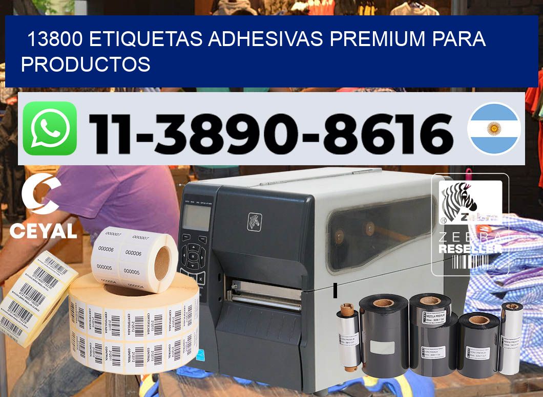 13800 Etiquetas adhesivas premium para productos