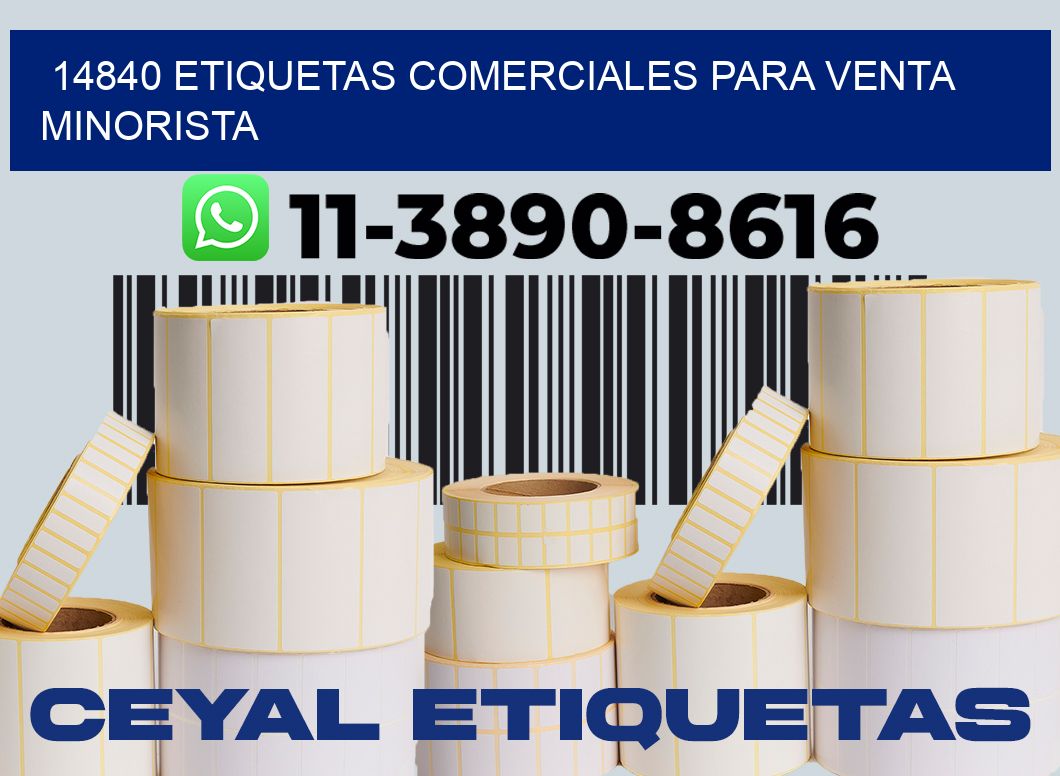 14840 Etiquetas comerciales para venta minorista