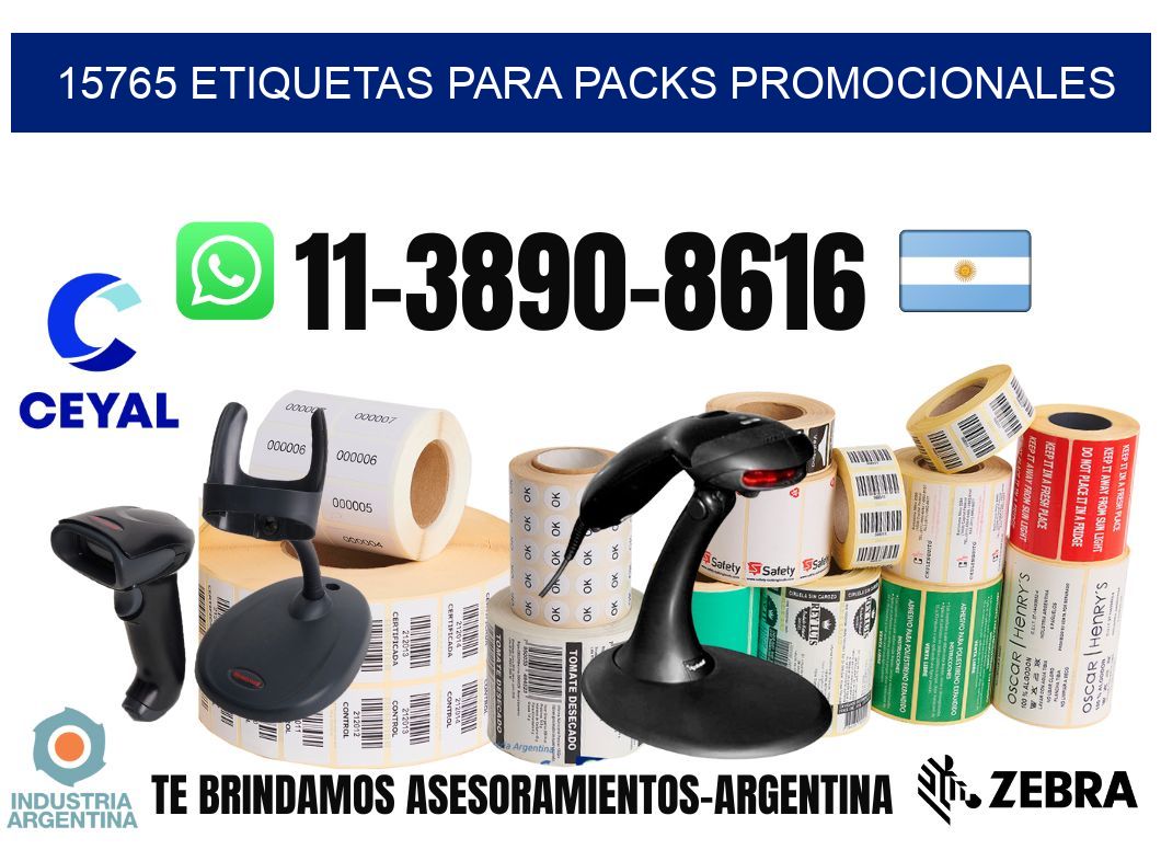 15765 Etiquetas para packs promocionales