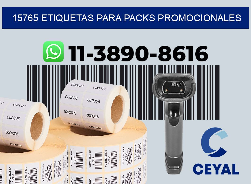 15765 Etiquetas para packs promocionales