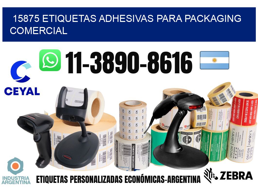 15875 Etiquetas adhesivas para packaging comercial