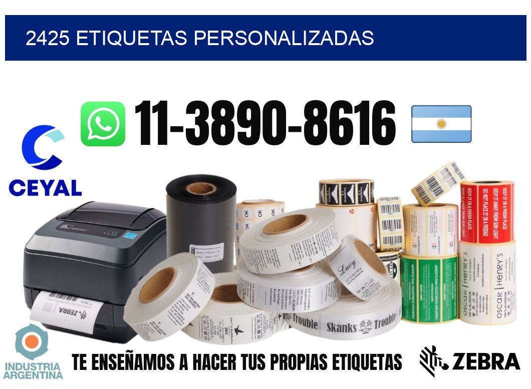 2425 etiquetas personalizadas