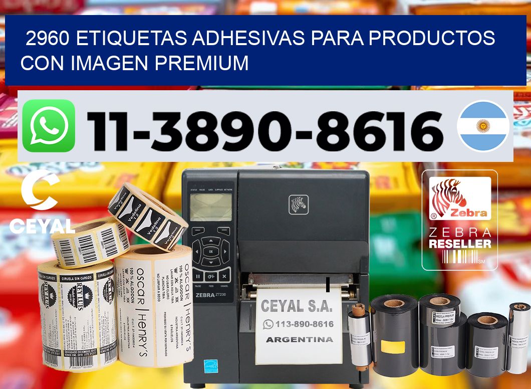 2960 Etiquetas adhesivas para productos con imagen premium