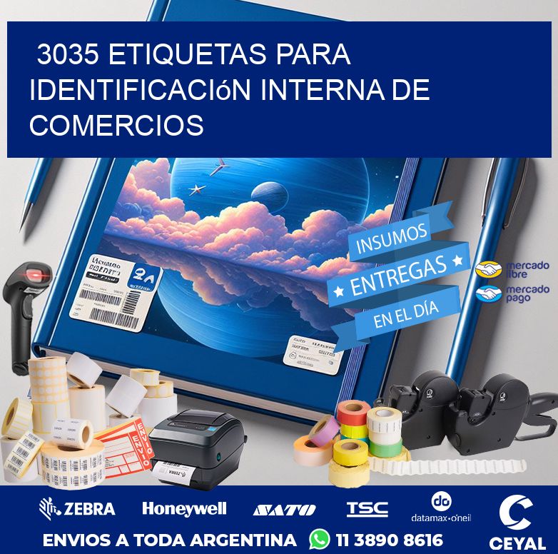 3035 Etiquetas para identificación interna de comercios