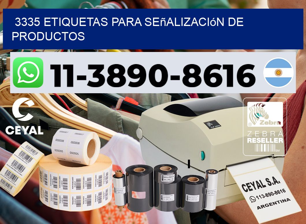 3335 Etiquetas para señalización de productos