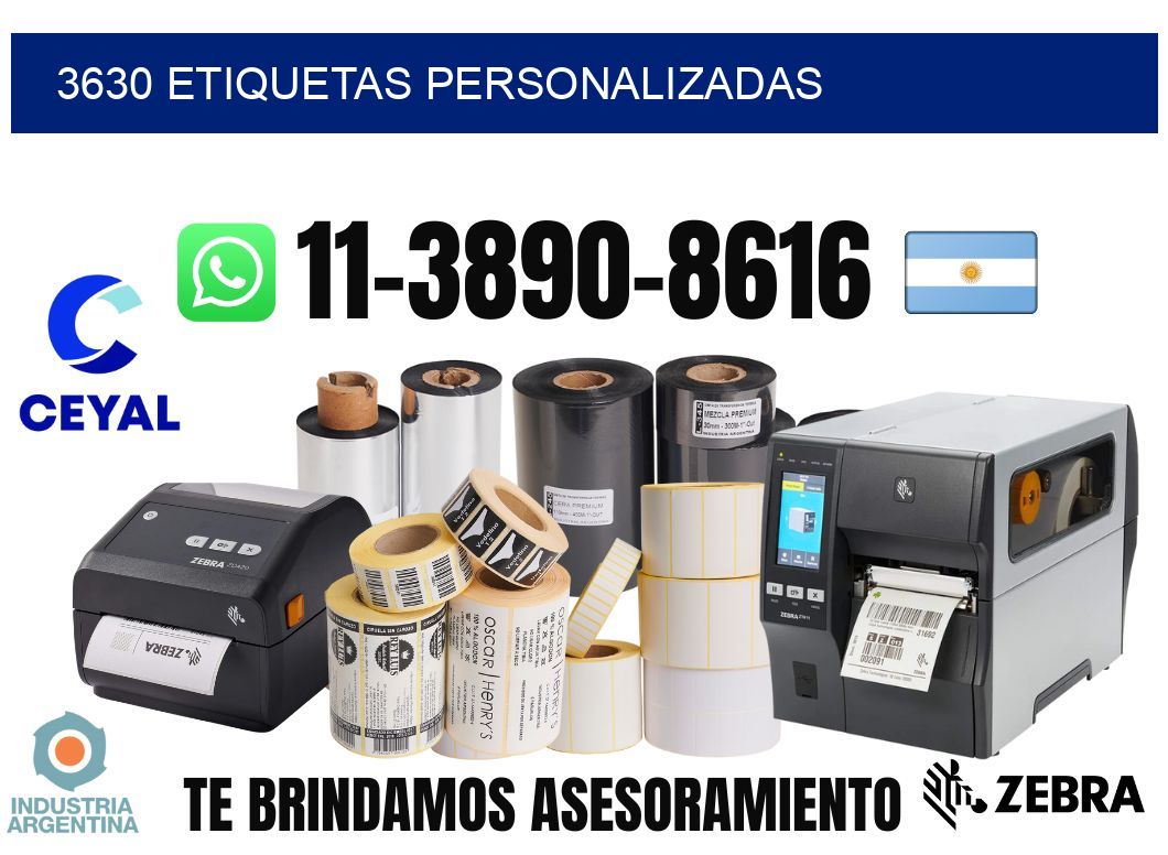 3630 etiquetas personalizadas