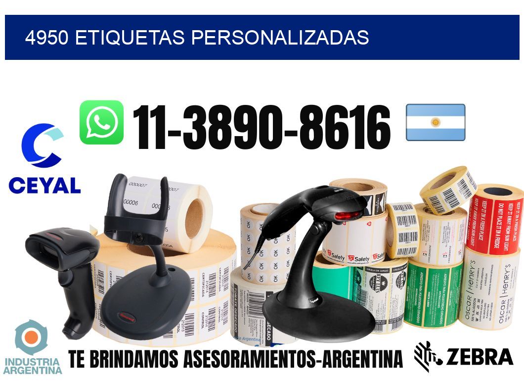 4950 etiquetas personalizadas