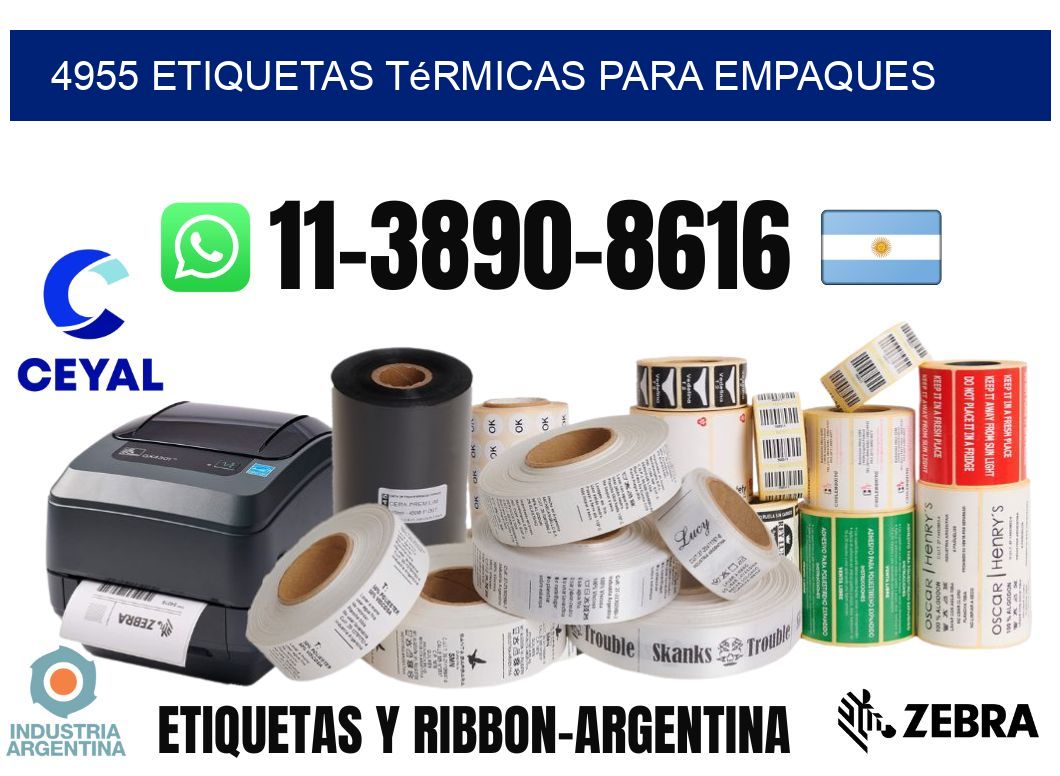 4955 Etiquetas térmicas para empaques