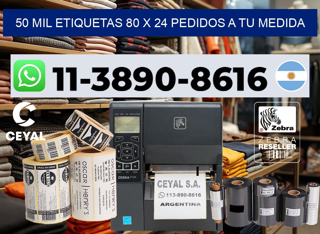 50 mil etiquetas 80 x 24 Pedidos a tu medida
