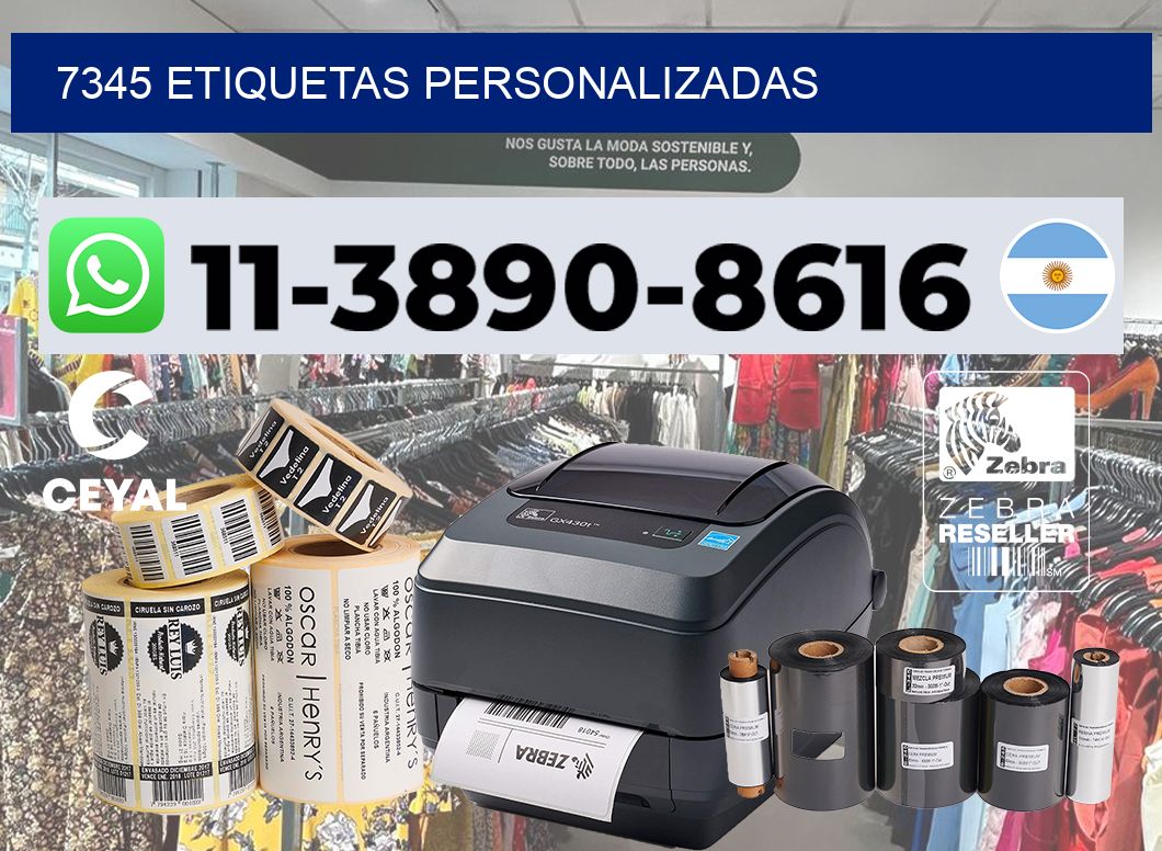 7345 etiquetas personalizadas
