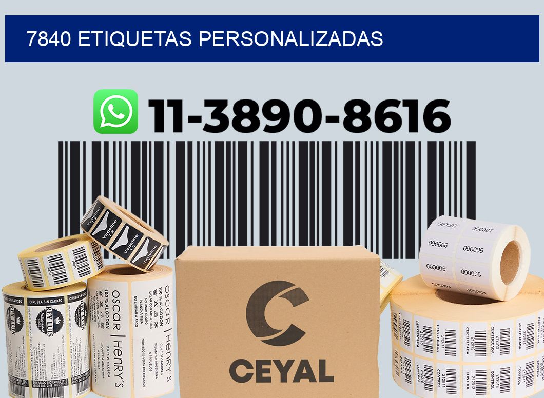 7840 etiquetas personalizadas