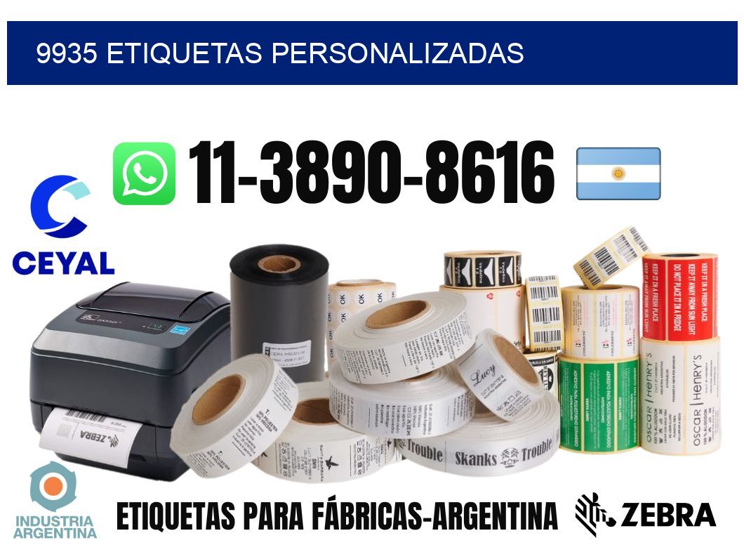 9935 etiquetas personalizadas