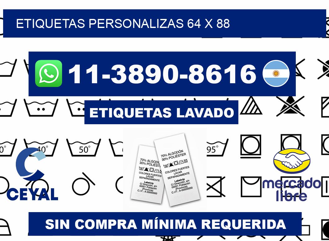 ETIQUETAS PERSONALIZAS 64 x 88