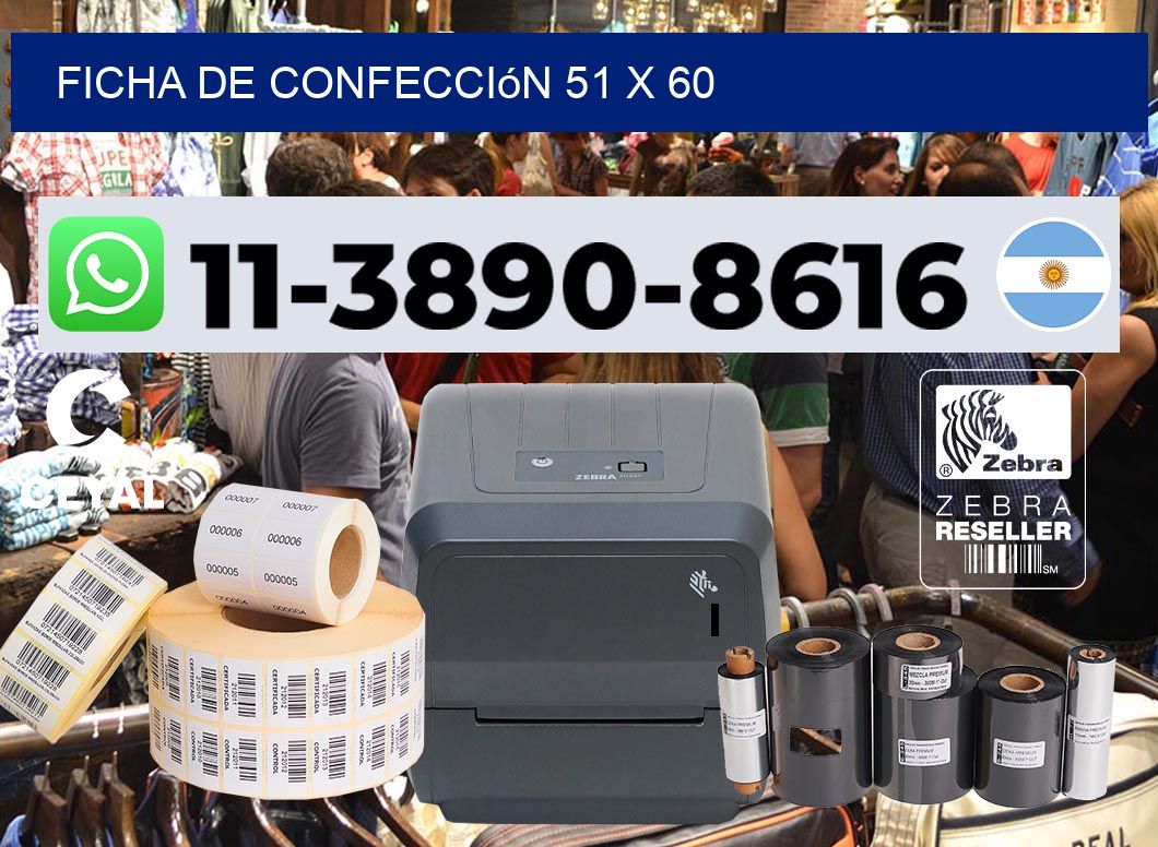 Ficha de confección 51 x 60