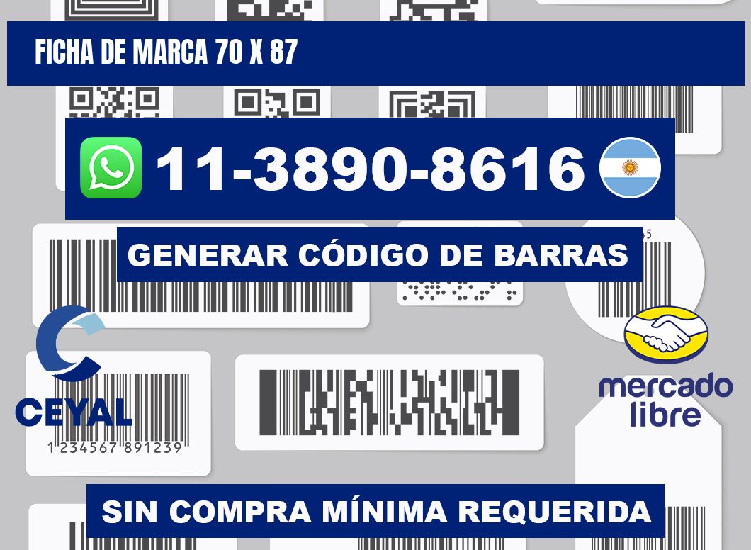 Ficha de marca 70 x 87