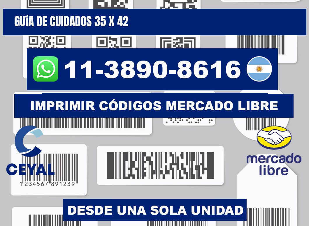 Guía de cuidados 35 x 42