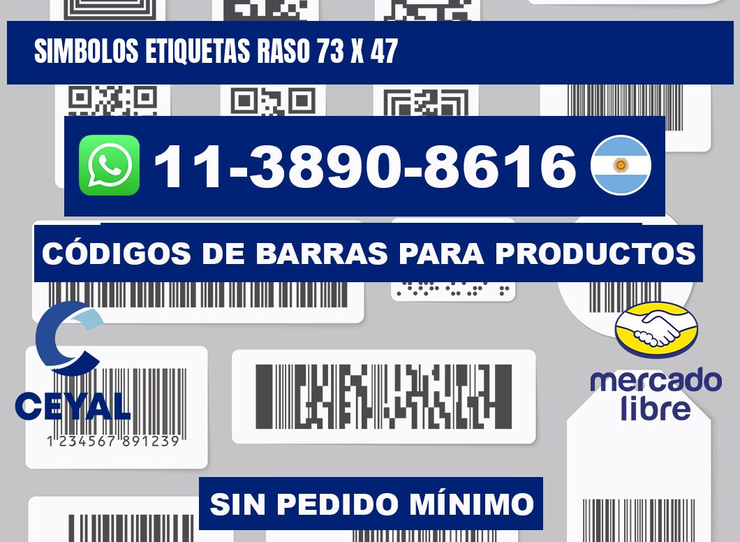 SIMBOLOS ETIQUETAS RASO 73 x 47