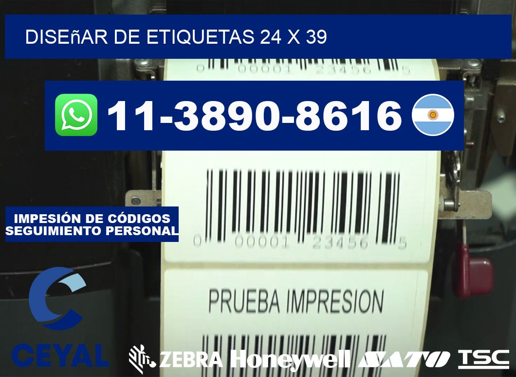 diseñar de etiquetas 24 x 39