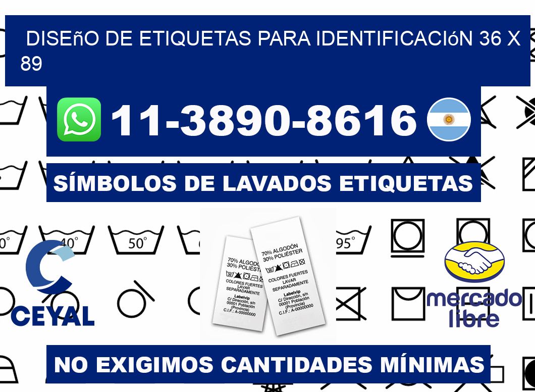 diseño de etiquetas para identificación 36 x 89