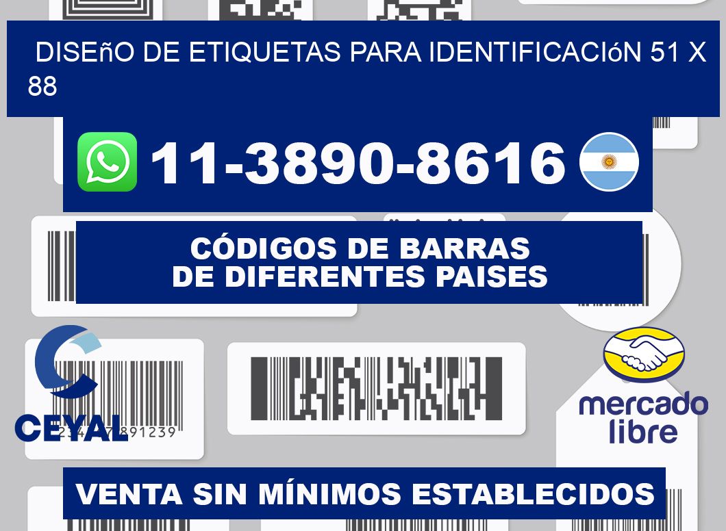 diseño de etiquetas para identificación 51 x 88