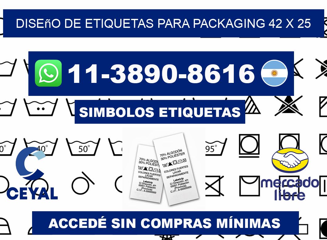 diseño de etiquetas para packaging 42 x 25