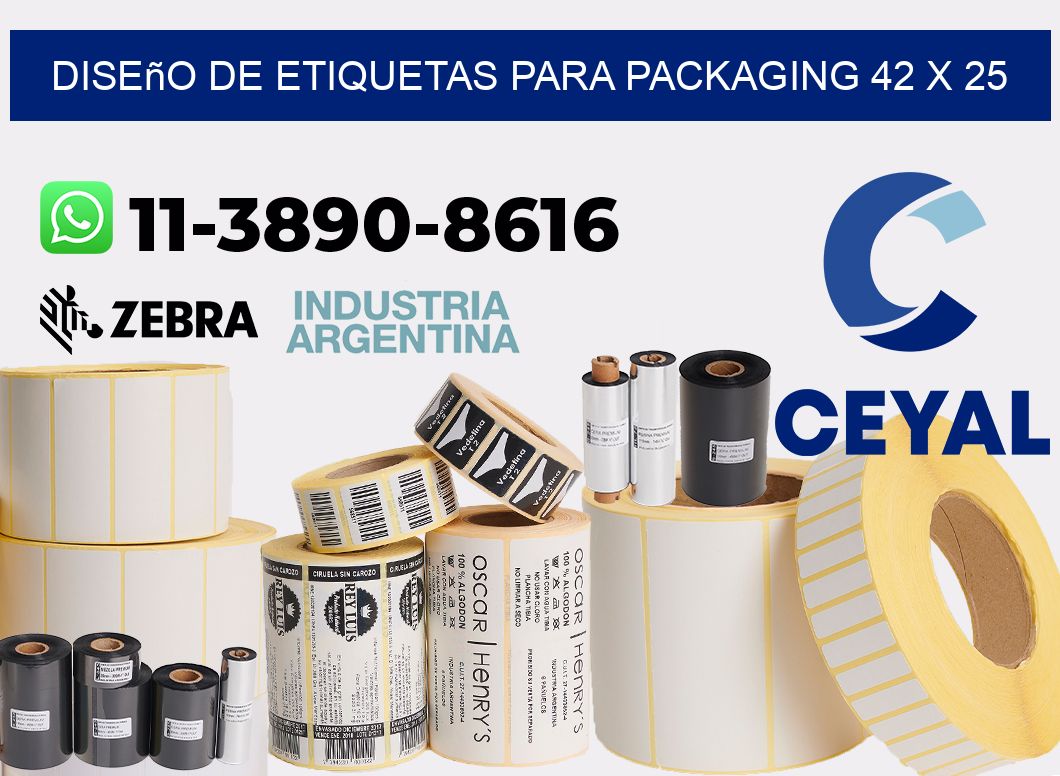 diseño de etiquetas para packaging 42 x 25