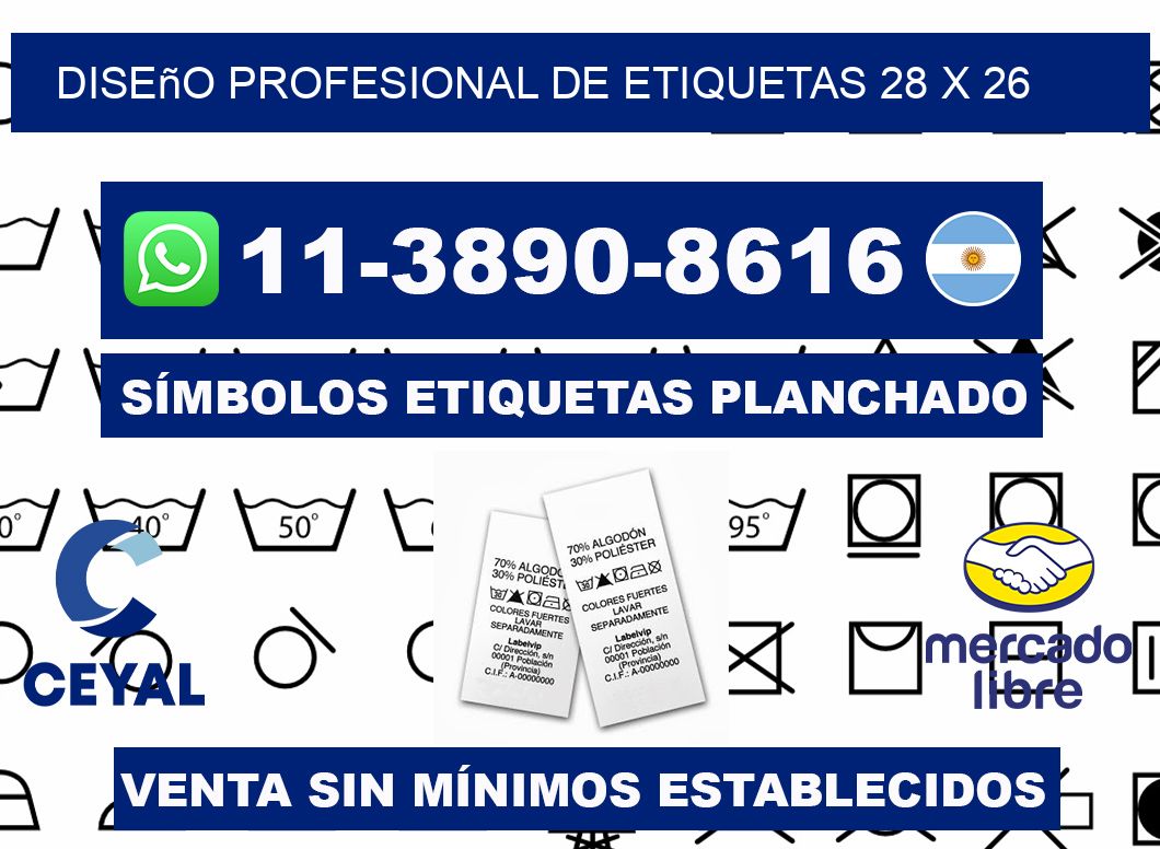 diseño profesional de etiquetas 28 x 26