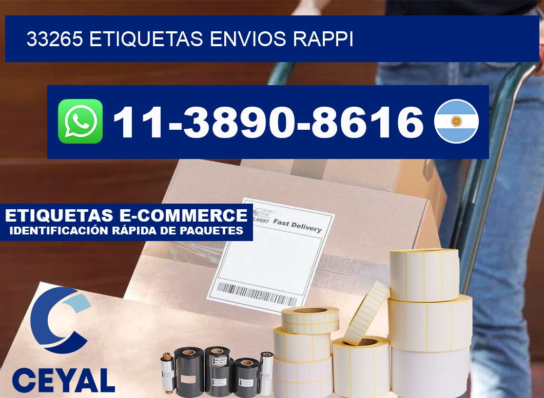 33265 etiquetas envios rappi