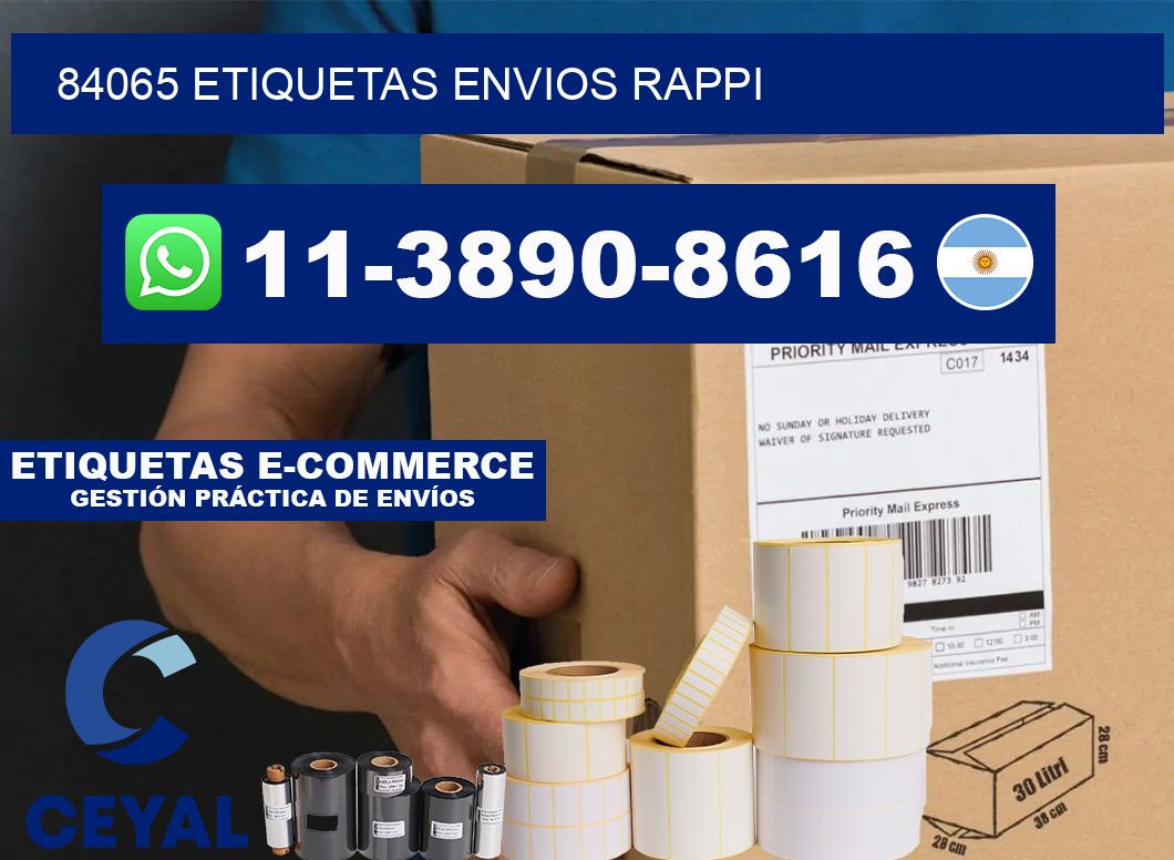 84065 etiquetas envios rappi