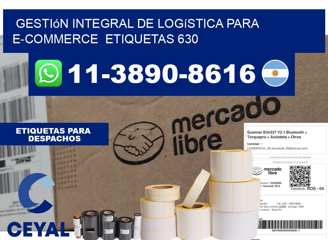 Gestión integral de logística para e-commerce  etiquetas 630