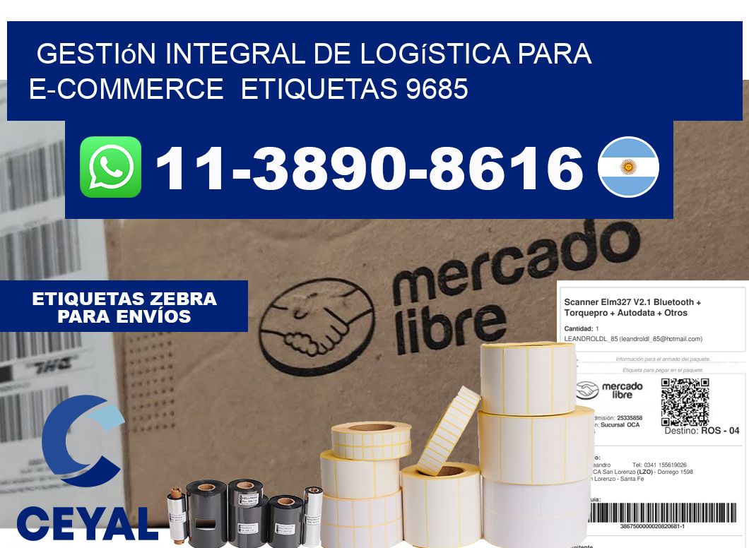 Gestión integral de logística para e-commerce  etiquetas 9685
