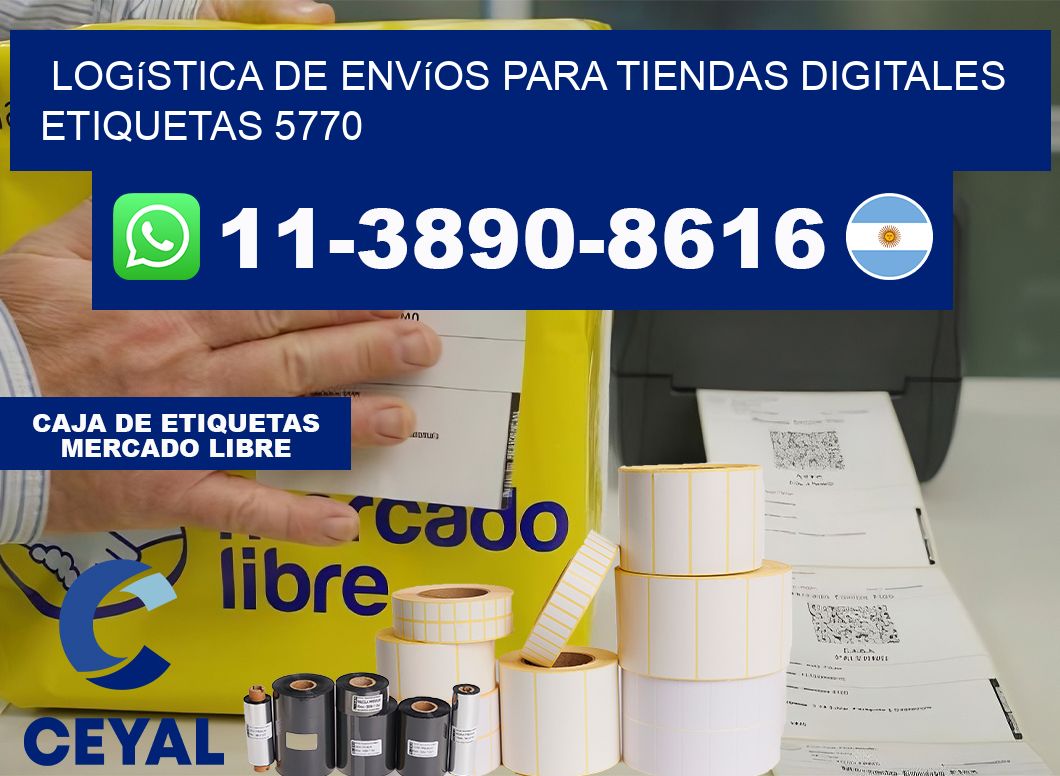 Logística de envíos para tiendas digitales  etiquetas 5770