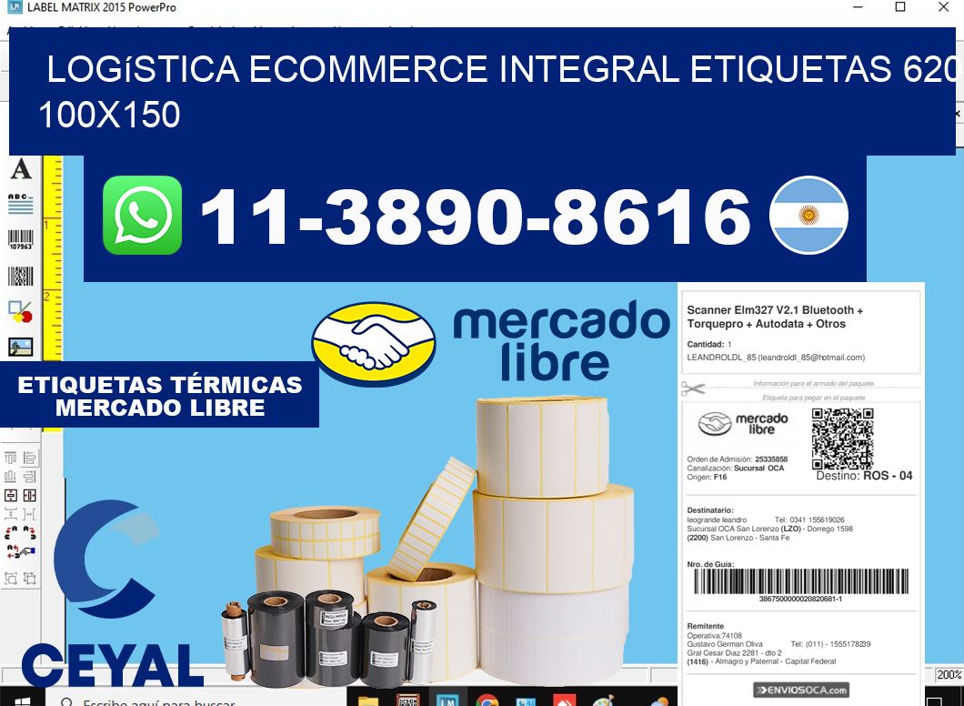 Logística ecommerce integral etiquetas 620 100x150